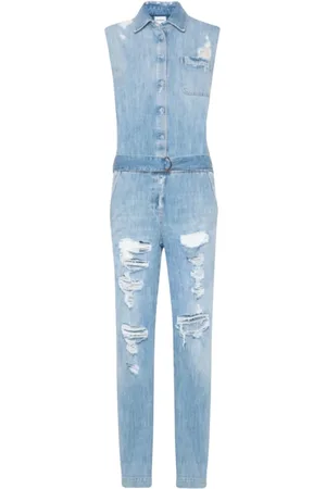 Dondup Dames, Jumpsuits & Playsuits, Blauw, Maat: W28