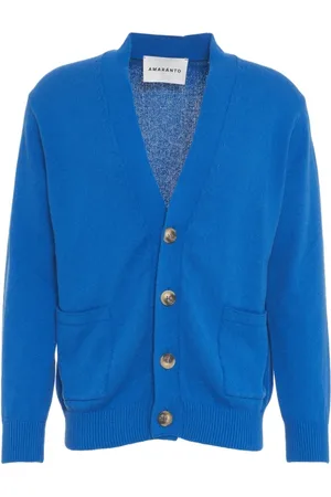 AMARANTO Amaránto, Heren, Truien, Blauw, Maat: XL Katoen
