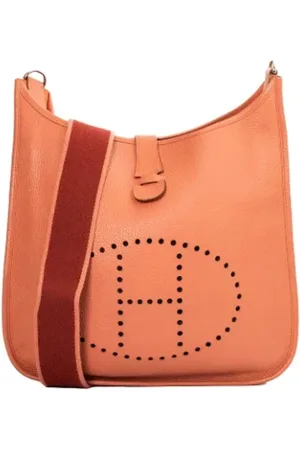 Hermès Dames, Pre-owned, Oranje, Maat: ONE Size Leer