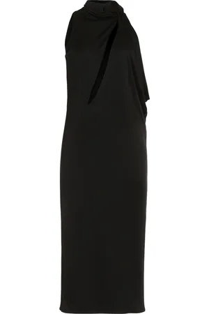 VERSACE Dames, Jurken, Zwart, Maat: S Viscose