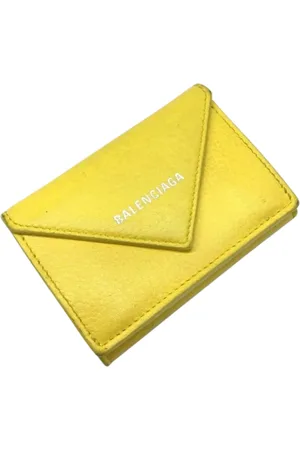 Balenciaga Unisex, Pre-owned, Geel, Maat: ONE Size Leer