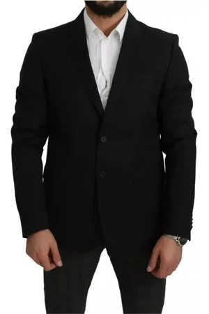 Dolce & Gabbana Heren, Pakken, Zwart, Maat: XL Wol