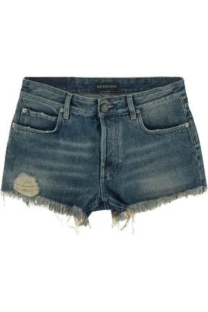 Balenciaga Dames, Korte broeken, Blauw, Maat: W26