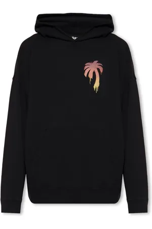 Palm Angels Heren, Sweatshirts & Hoodies, Zwart, Maat: L Katoen