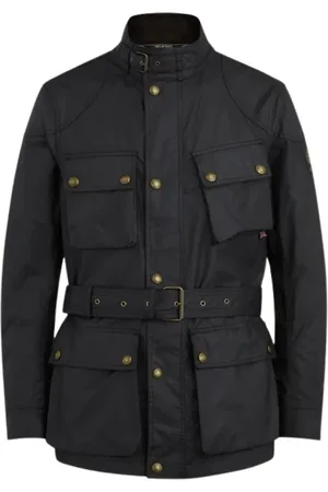 Belstaff Heren, Jassen, Zwart, Maat: L Katoen