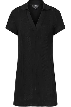 A.P.C. Dames, Jurken, Zwart, Maat: XS Katoen