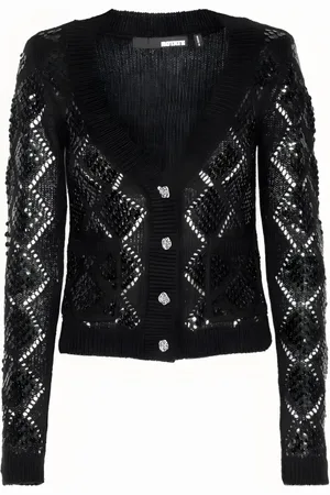 ROTATE Dames, Truien, Zwart, Maat: M Wol