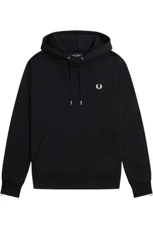 Fred Perry Heren, Sweatshirts & Hoodies, Zwart, Maat: M Katoen