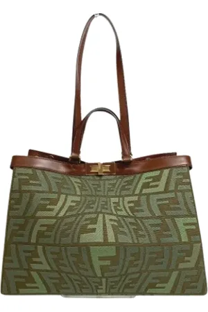Fendi Dames, Pre-owned, Groen, Maat: ONE Size Katoen