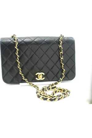 CHANEL Dames, Pre-owned, Zwart, Maat: ONE Size Leer