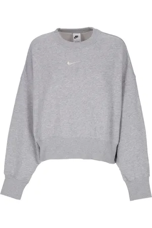 Nike Dames, Sweatshirts & Hoodies, Grijs, Maat: L Fleece