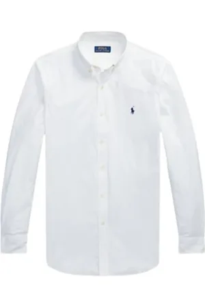 Ralph Lauren Heren, Overhemden, Wit, Maat: S Katoen