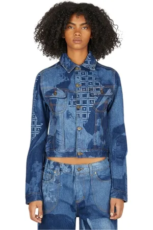 Ahluwalia Dames, Jassen, Blauw, Maat: S Denim