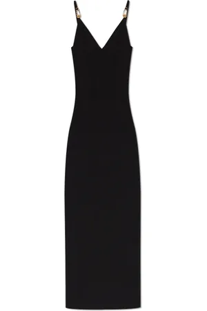 VERSACE Dames, Jurken, Zwart, Maat: S Viscose