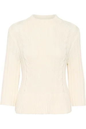 Soaked in Luxury Dames, Truien, Wit, Maat: M