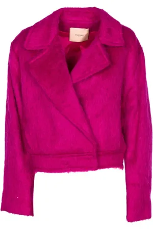Twin-Set Dames, Jassen, Roze, Maat: XS Wol