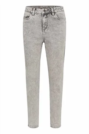 Kaffe Dames, Jeans, Grijs, Maat: M Denim