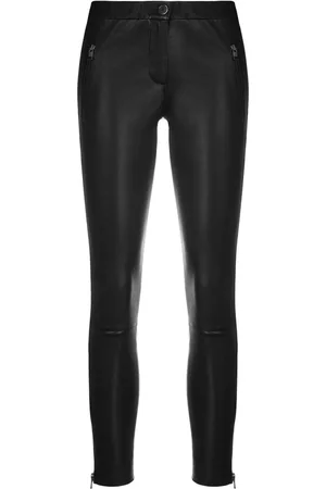 arma leder Dames, Broeken, Zwart, Maat: M