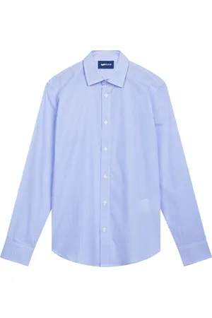 GAS Heren, Overhemden, Blauw, Maat: L Denim