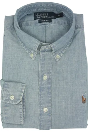 Ralph Lauren Heren, Overhemden, Blauw, Maat: 2XL Denim