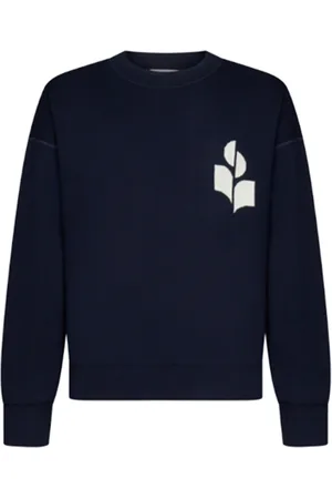 Isabel Marant Heren, Sweatshirts & Hoodies, Blauw, Maat: S Katoen