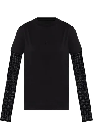 Givenchy Dames, Tops, Zwart, Maat: M Katoen