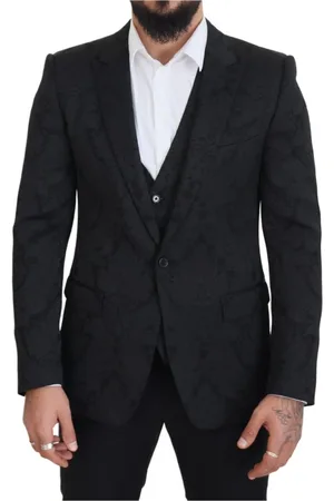 Dolce & Gabbana Heren, Pakken, Zwart, Maat: L Brokaat