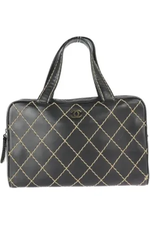 CHANEL Dames, Pre-owned, Zwart, Maat: ONE Size Leer