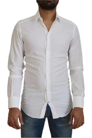 Dolce & Gabbana Heren, Overhemden, Wit, Maat: XS Katoen