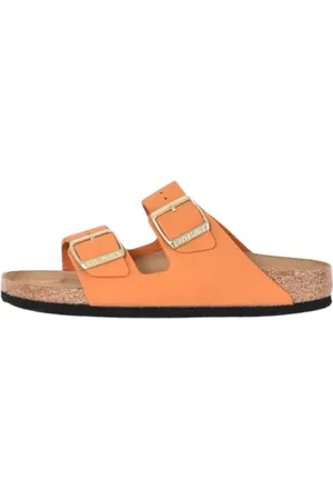 Birkenstock Dames, Schoenen, Oranje, Maat: 36 EU Leer