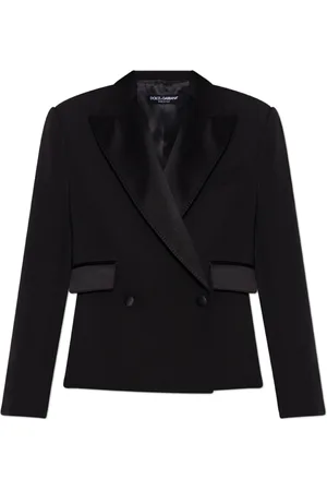 Dolce & Gabbana Dames, Jassen, Zwart, Maat: XS Wol