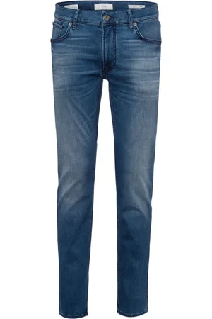Brax Heren, Jeans, Blauw, Maat: W33 L32 Katoen