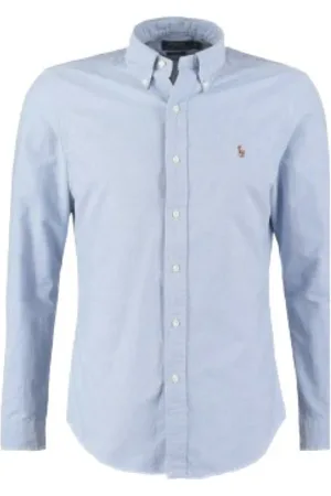Ralph Lauren Heren, Overhemden, Blauw, Maat: L Katoen