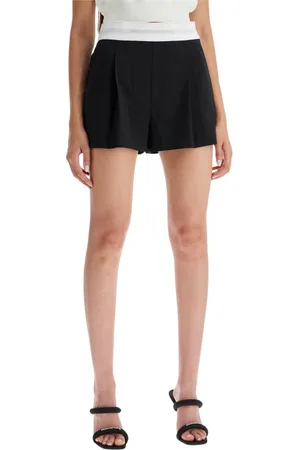 Alexander Wang Dames, Korte broeken, Zwart, Maat: 2XS Wol