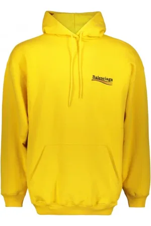 Balenciaga Dames, Sweatshirts & Hoodies, Geel, Maat: 2XS Katoen