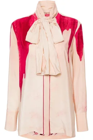 F.R.S For Restless Sleepers Dames, Blouses & Shirts, Roze, Maat: XS Zijde