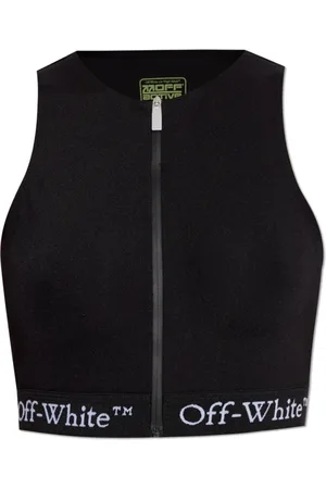 OFF-WHITE Dames, Tops, Zwart, Maat: XS Polyamide