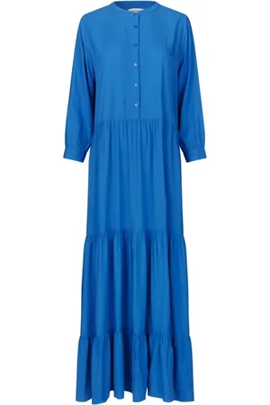 Lollys Laundry Dames, Jurken, Blauw, Maat: XS Viscose
