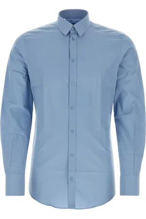 Dolce & Gabbana Heren, Overhemden, Blauw, Maat: L Katoen