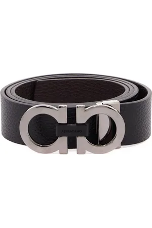Salvatore Ferragamo Heren, Accessoires, Zwart, Maat: 90 CM Leer