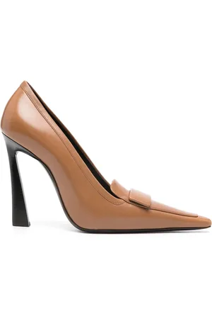Saint Laurent Dames, Schoenen, Bruin, Maat: 40 1/2 EU Leer