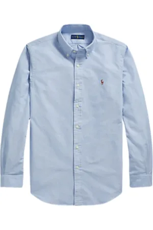 Ralph Lauren Heren, Overhemden, Blauw, Maat: 2XL Katoen