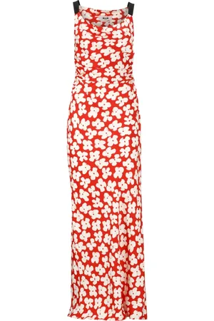 Msgm Dames, Jurken, Rood, Maat: M Viscose