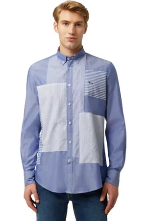 HARMONT&BLAINE Heren, Overhemden, Blauw, Maat: S