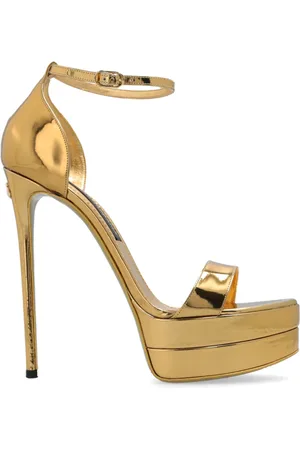 Dolce & Gabbana Dames, Schoenen, Geel, Maat: 38 1/2 EU Leer