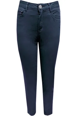 C.ro Dames, Broeken, Blauw, Maat: XL Katoen