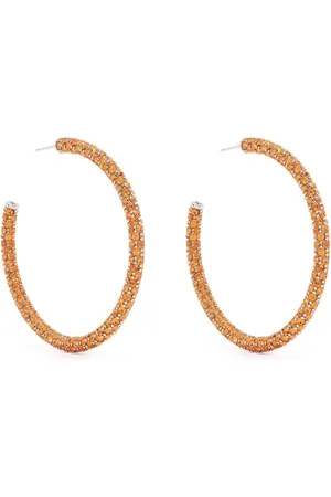 Amina Muaddi Dames, Accessoires, Oranje, Maat: ONE Size