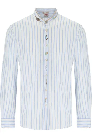 BOB der Bär Heren, Overhemden, Veelkleurig, Maat: 2XL Linnen