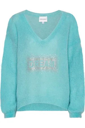 American Dreams Dames, Truien, Groen, Maat: M Wol