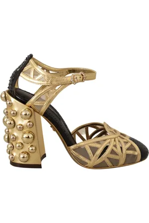 Dolce & Gabbana Dames, Schoenen, Veelkleurig, Maat: 35 1/2 EU Leer